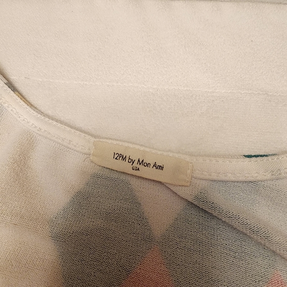 Retro 60s Style Colorful Geo Sleeveless Knit Sweater Dress Size S - Picture 8 of 9